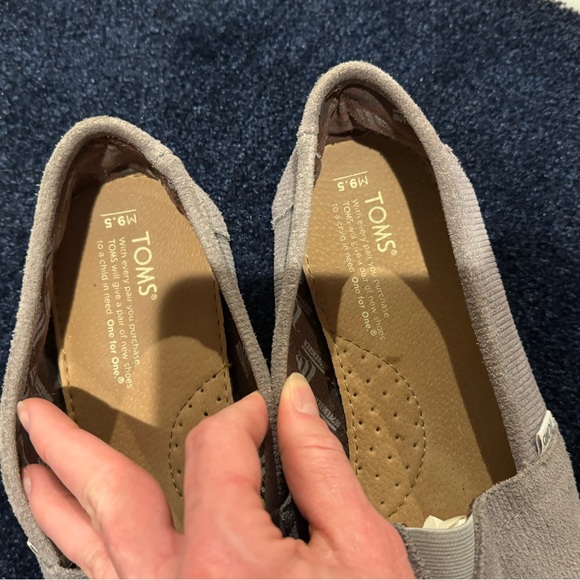 Toms Men Classics Movember Grey Suede shoes, Size 11 - Picture 11 of 12